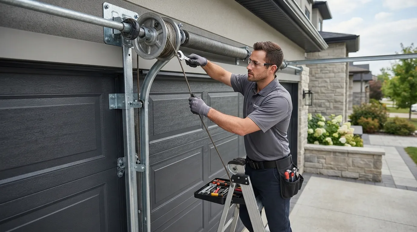 Cable Repair for Westville's 1950s-Era Garage Doors in Danville