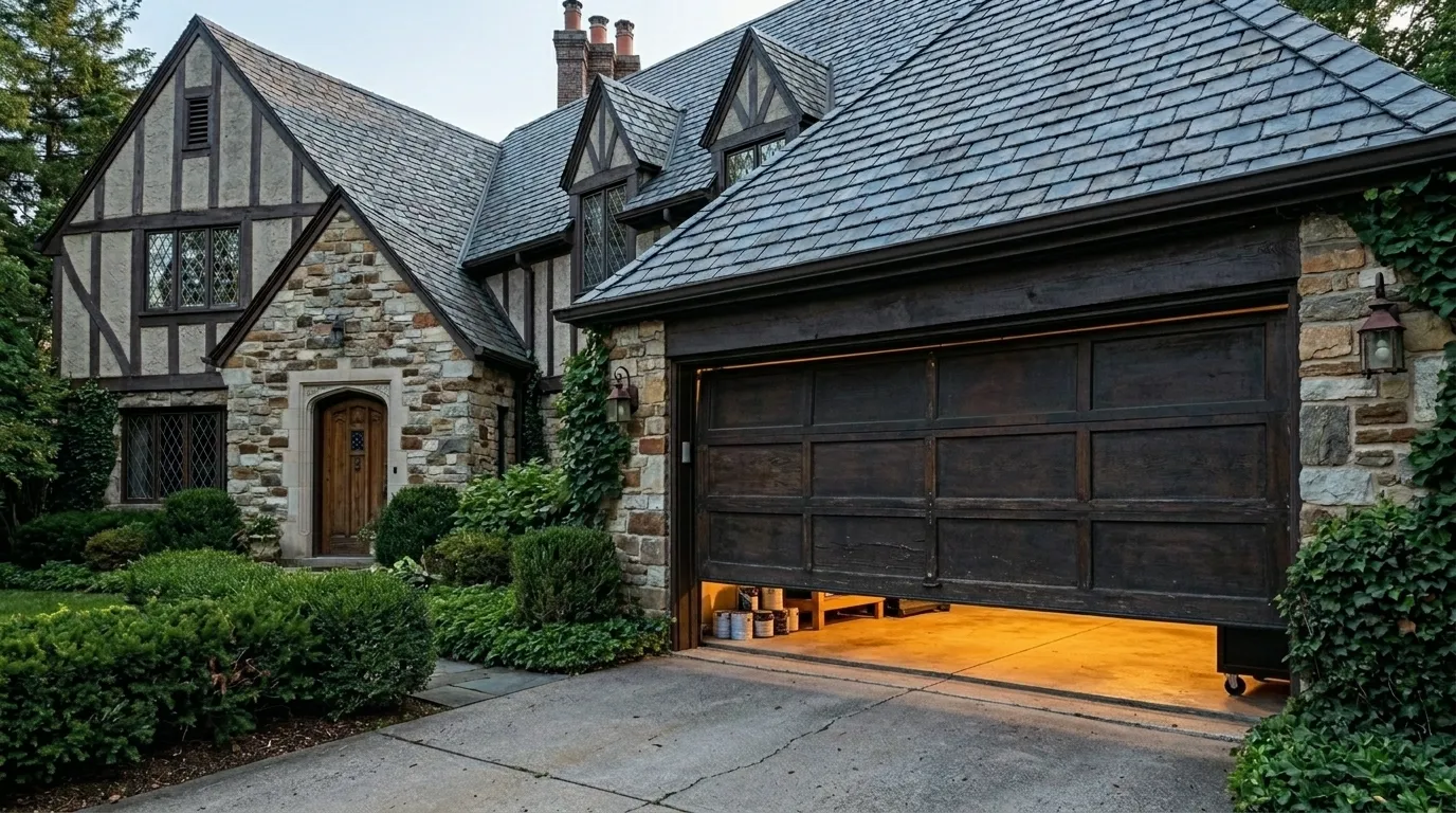 Garage door detail illustrating what we actually do on a service call in danville