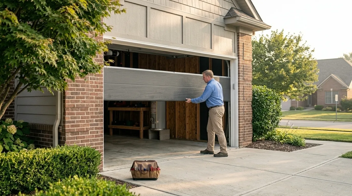 New Garage Door Installation for Catlin Homes in Danville