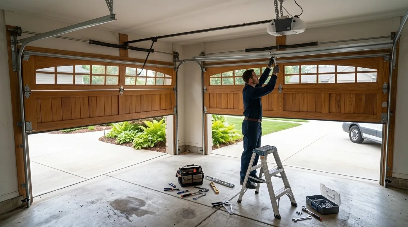 Opener Installation for Georgetown's Older Garage Doors in Danville