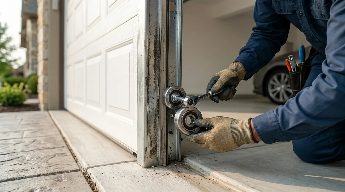 Roller Replacement for Tilton's 1960s Garage Doors in Danville