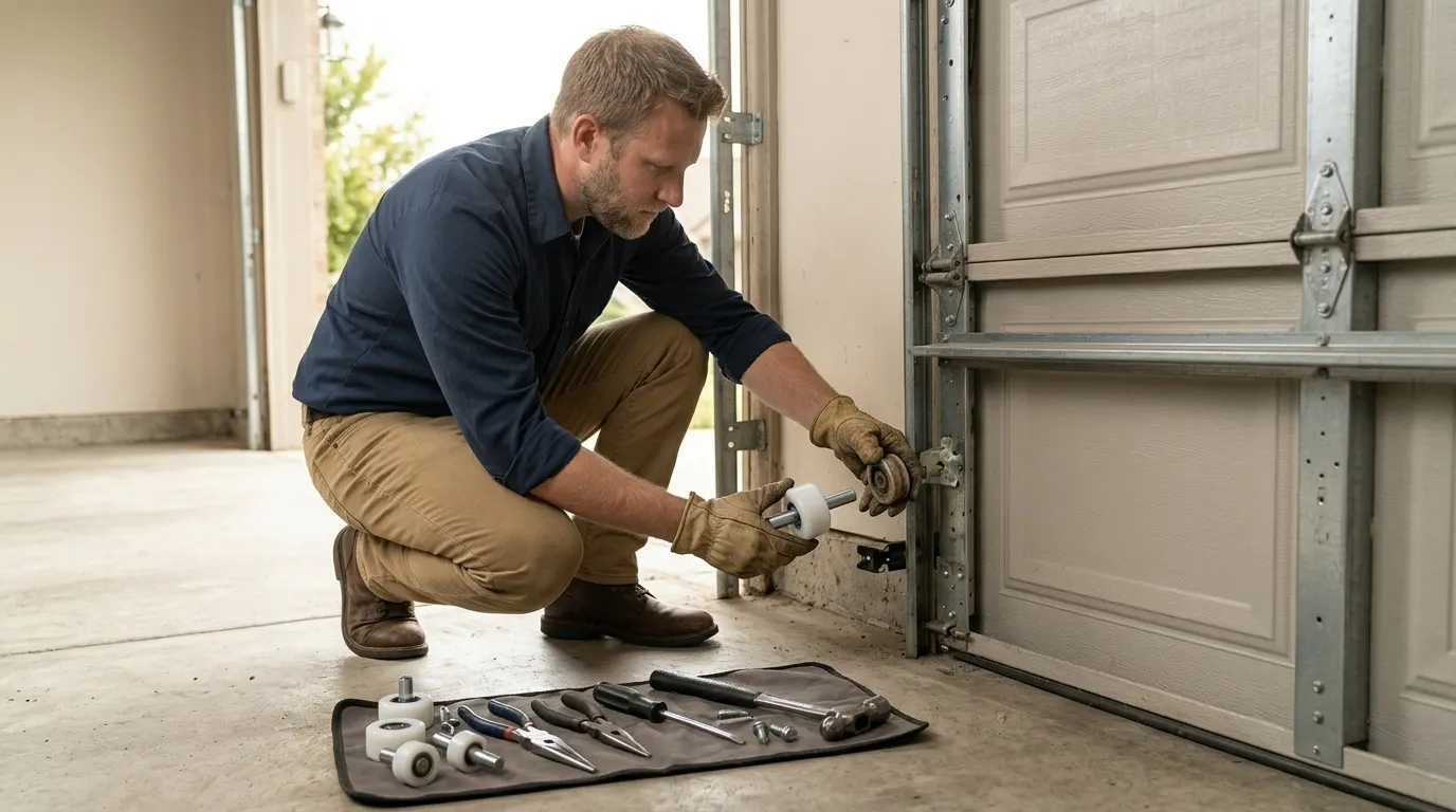 Roller Replacement for Westville's Older Garage Doors in Danville
